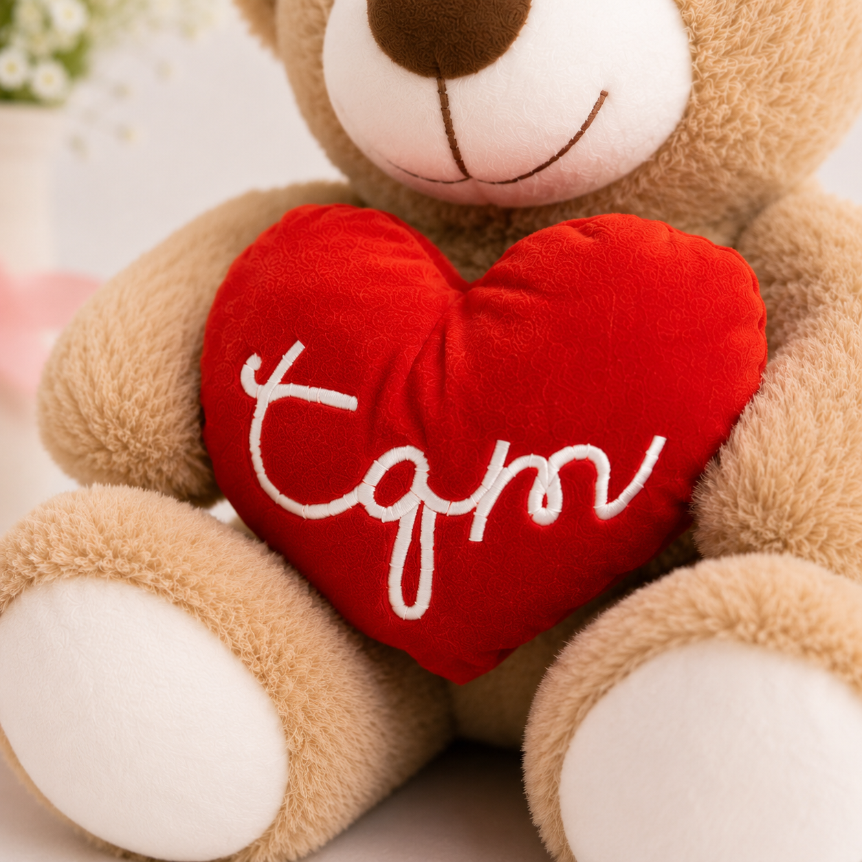 Oso Beige con Corazón TQM