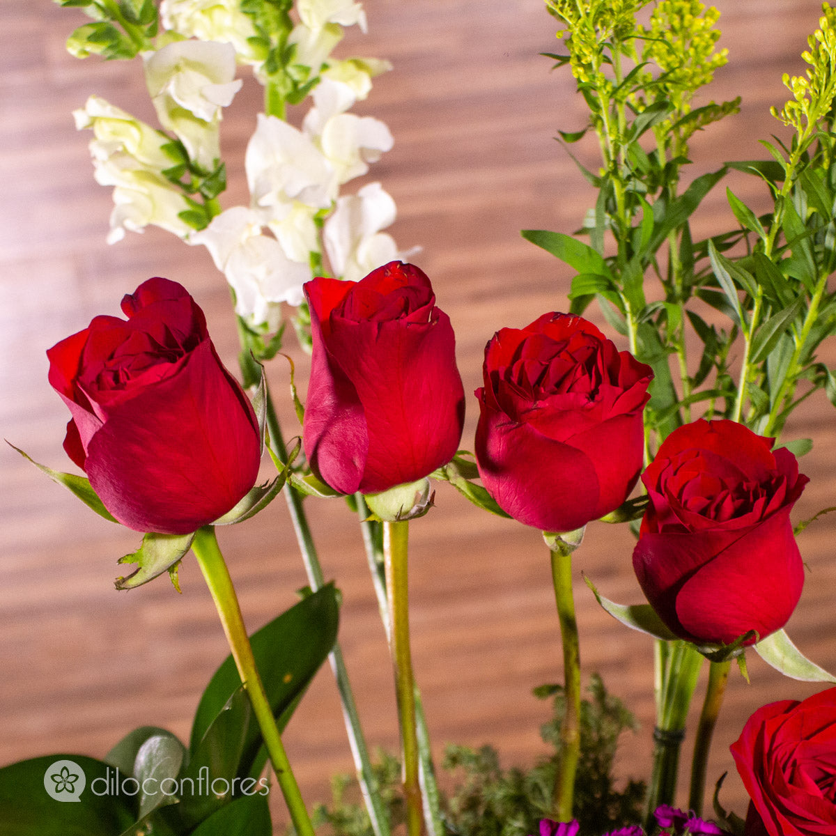 Taza con rosas